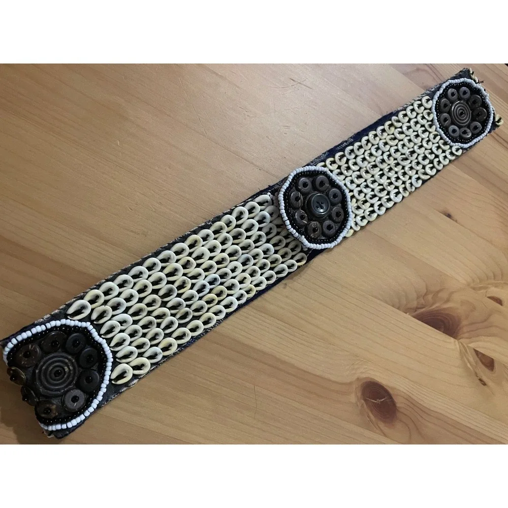 Handmade Bohemian‎ Shell Beaded Wide Belt 32